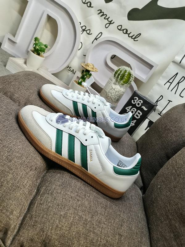 Adidas Samba Team "Mexico" - Cloud White/Collegiate Green/Gum - HQ7036 Classic Originals Shoes