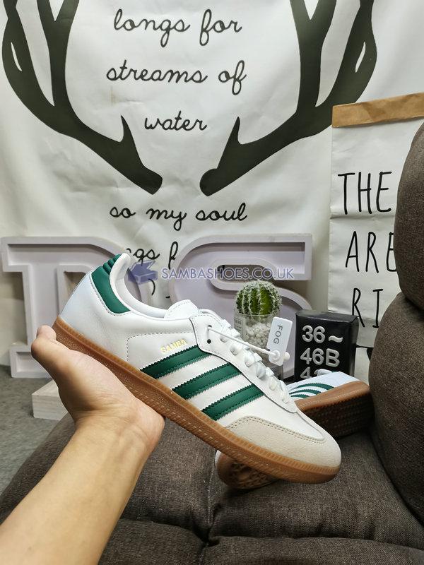 Adidas Samba Team "Mexico" - Cloud White/Collegiate Green/Gum - HQ7036 Classic Originals Shoes