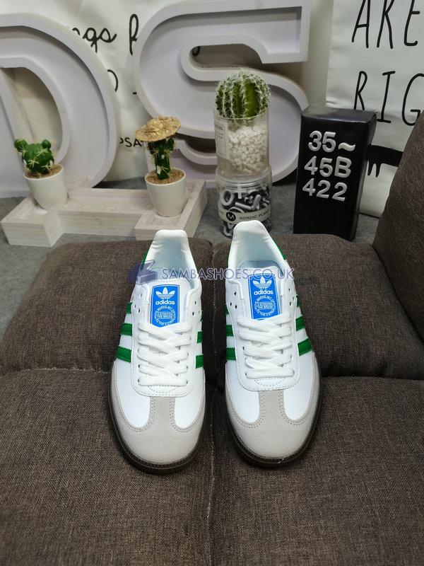 Adidas Samba OG "White Green" - Cloud White/Green/Supplier Colour - IG1024 Classic Originals Shoes