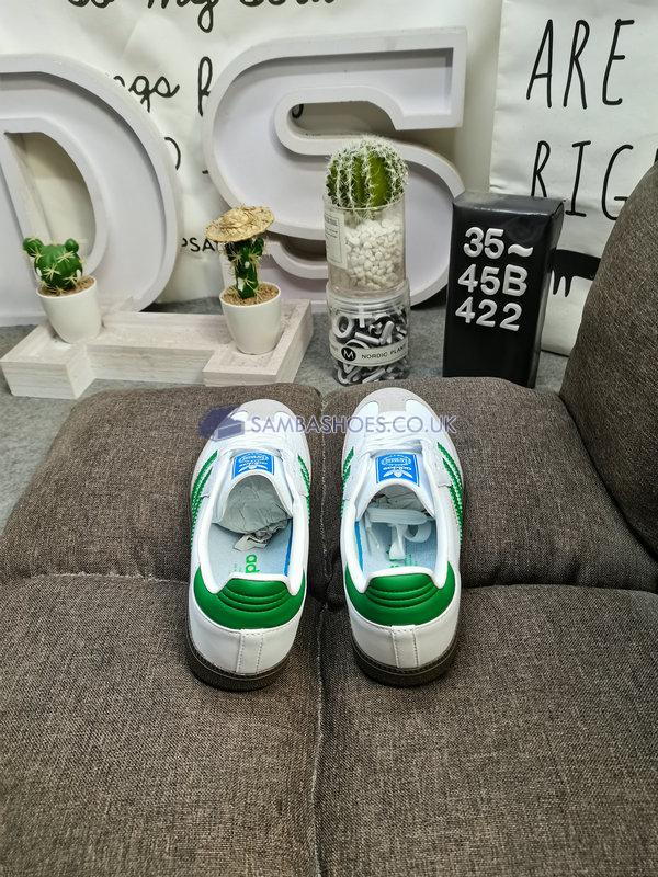 Adidas Samba OG "White Green" - Cloud White/Green/Supplier Colour - IG1024 Classic Originals Shoes