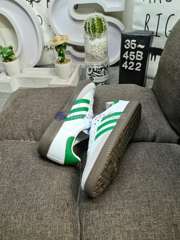 Adidas Samba OG "White Green" - Cloud White/Green/Supplier Colour - IG1024 Classic Originals Shoes