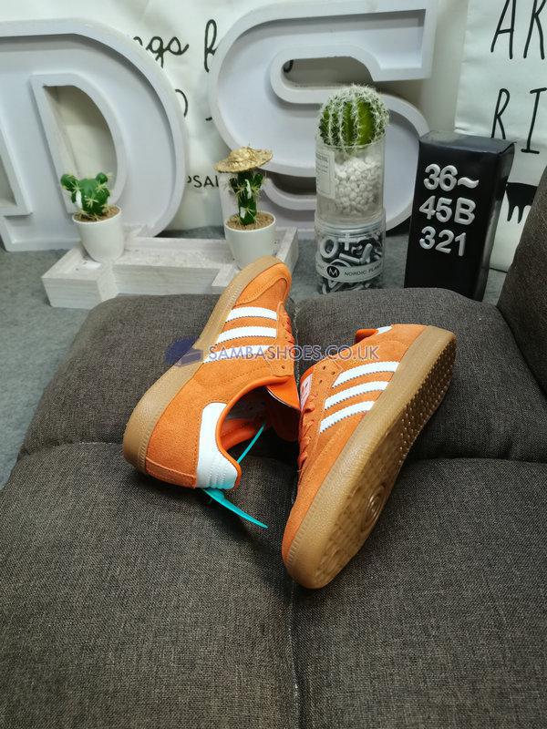 Adidas Samba OG "Orange Rush Gum" - Orange Rush/Core White/Gum - HP7898 Classic Originals Shoes