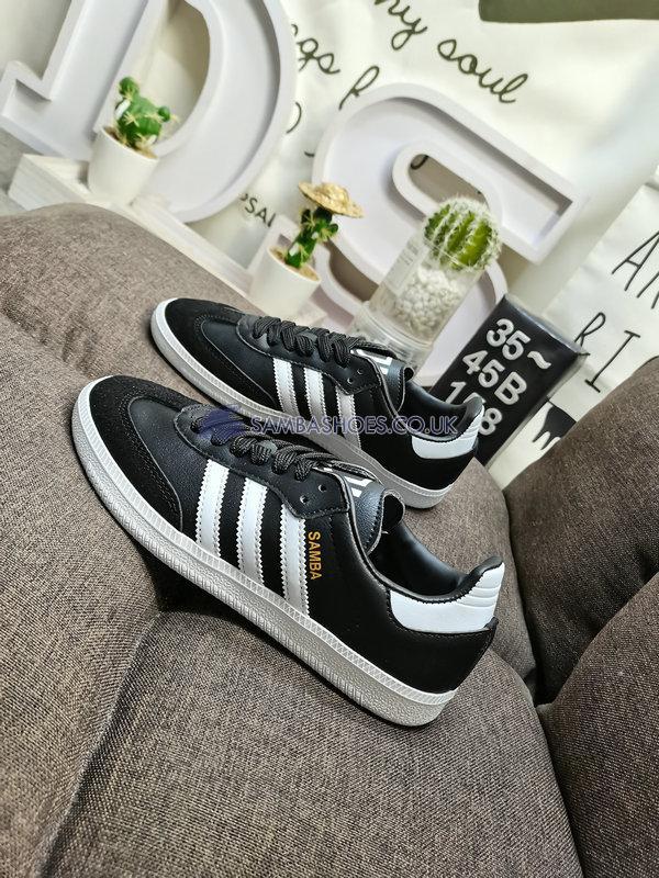 Adidas Samba Team "Juventus" - Core Black/Cloud White/Cloud White - HQ7034 Classic Originals Shoes