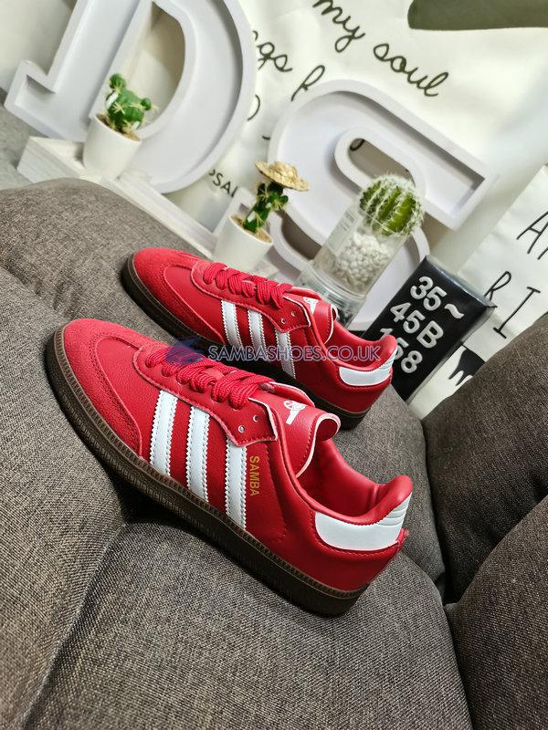 Arsenal FC x Adidas Samba Team "Power Red" - Team Power Red 2/Cloud White/Gum - HQ7033 Classic Originals Shoes