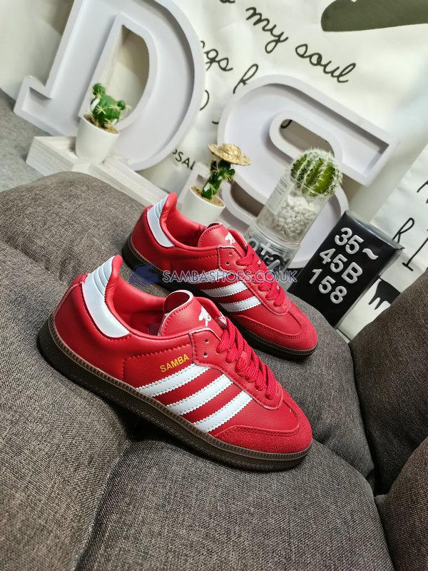 Arsenal FC x Adidas Samba Team "Power Red" - Team Power Red 2/Cloud White/Gum - HQ7033 Classic Originals Shoes