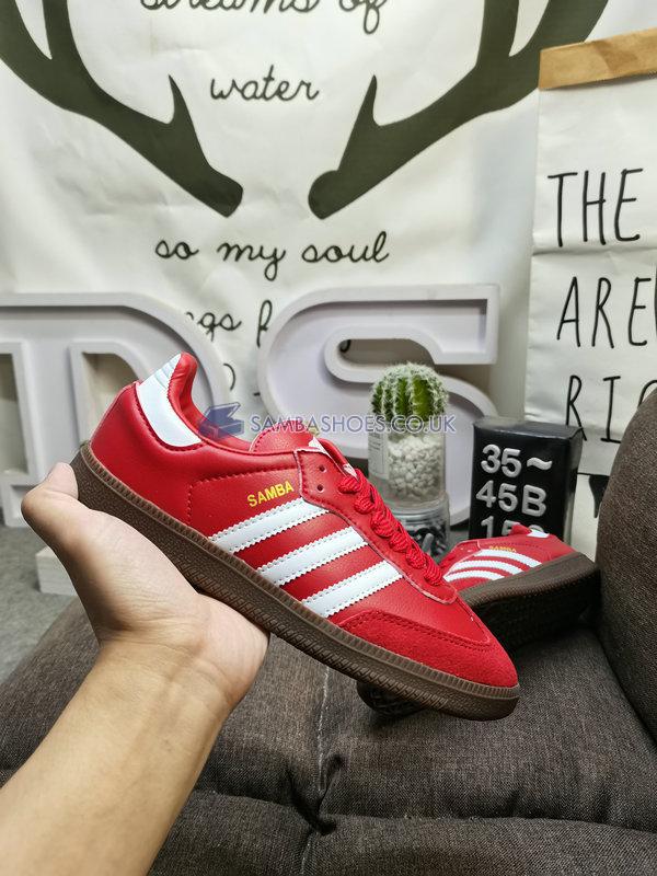 Arsenal FC x Adidas Samba Team "Power Red" - Team Power Red 2/Cloud White/Gum - HQ7033 Classic Originals Shoes