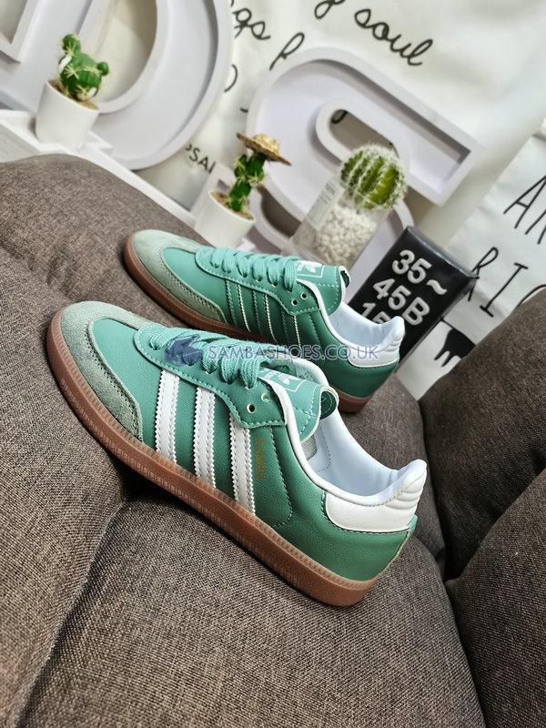 Adidas Samba OG "Silver Green Gum" - Silver Green/Chalk White/Gum - IE7011 Classic Originals Shoes