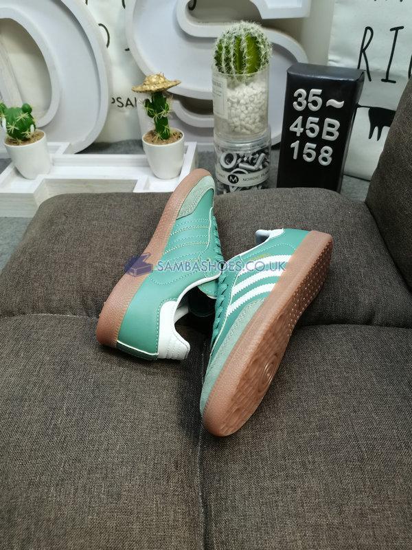 Adidas Samba OG "Silver Green Gum" - Silver Green/Chalk White/Gum - IE7011 Classic Originals Shoes