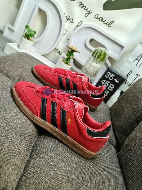 FC Bayern Munich x Adidas Samba Team "Power Red Black" - Team Power Red 2/Core Black/Gum - HQ7031 Classic Originals Shoes