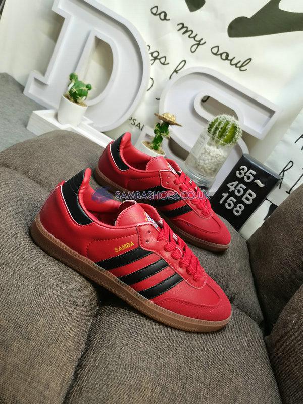 FC Bayern Munich x Adidas Samba Team "Power Red Black" - Team Power Red 2/Core Black/Gum - HQ7031 Classic Originals Shoes