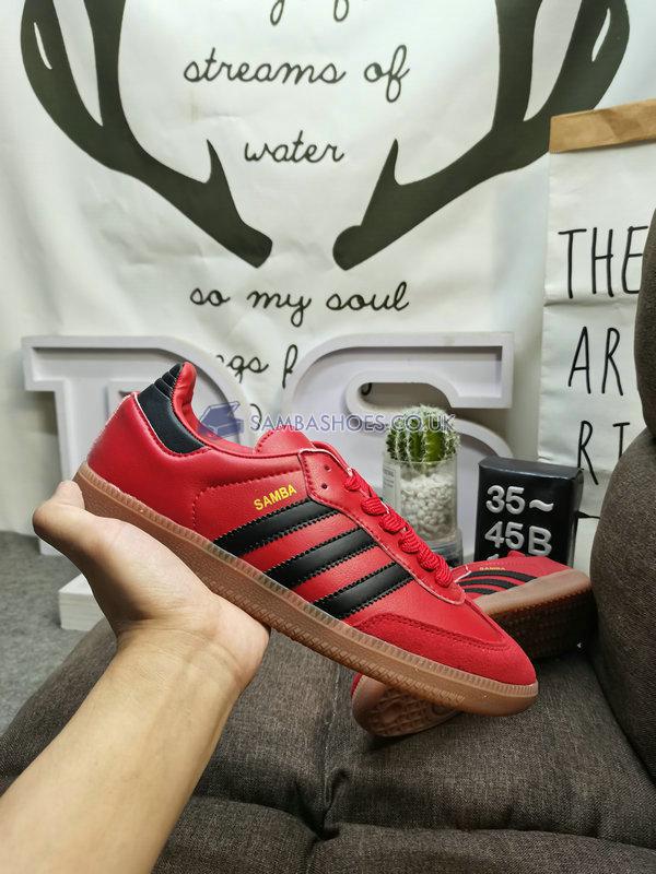 FC Bayern Munich x Adidas Samba Team "Power Red Black" - Team Power Red 2/Core Black/Gum - HQ7031 Classic Originals Shoes