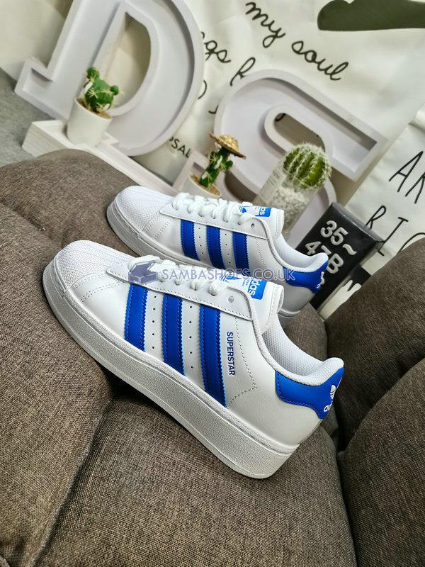 Adidas Superstar XLG "White Blue" - Cloud White/Blue/Cloud White - IF8068 Classic Originals Shoes