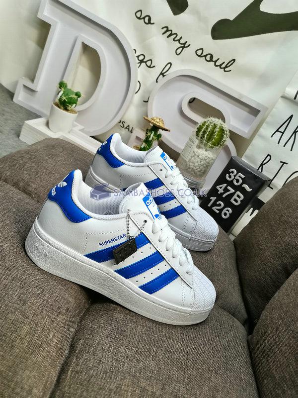 Adidas Superstar XLG "White Blue" - Cloud White/Blue/Cloud White - IF8068 Classic Originals Shoes