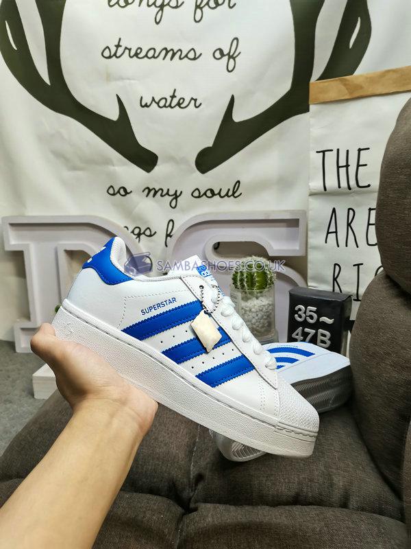 Adidas Superstar XLG "White Blue" - Cloud White/Blue/Cloud White - IF8068 Classic Originals Shoes