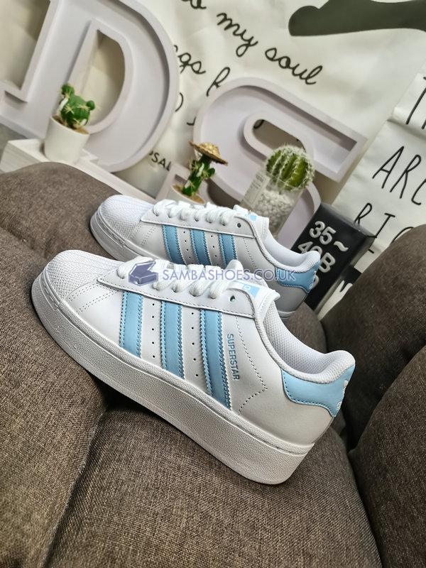 Adidas Superstar XLG "White Clear Sky" - Cloud White/Clear Sky/Cloud White - IF3003 Classic Originals Shoes