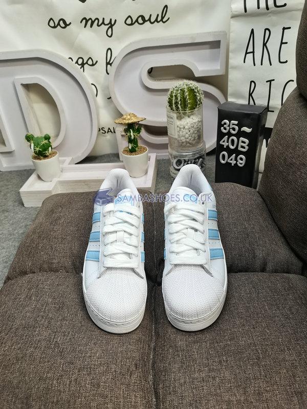 Adidas Superstar XLG "White Clear Sky" - Cloud White/Clear Sky/Cloud White - IF3003 Classic Originals Shoes