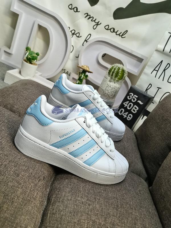 Adidas Superstar XLG "White Clear Sky" - Cloud White/Clear Sky/Cloud White - IF3003 Classic Originals Shoes