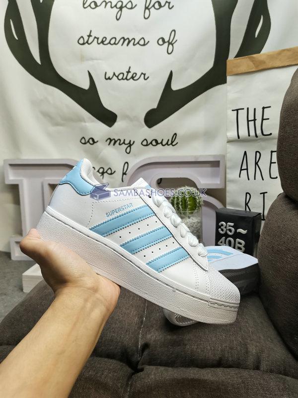 Adidas Superstar XLG "White Clear Sky" - Cloud White/Clear Sky/Cloud White - IF3003 Classic Originals Shoes