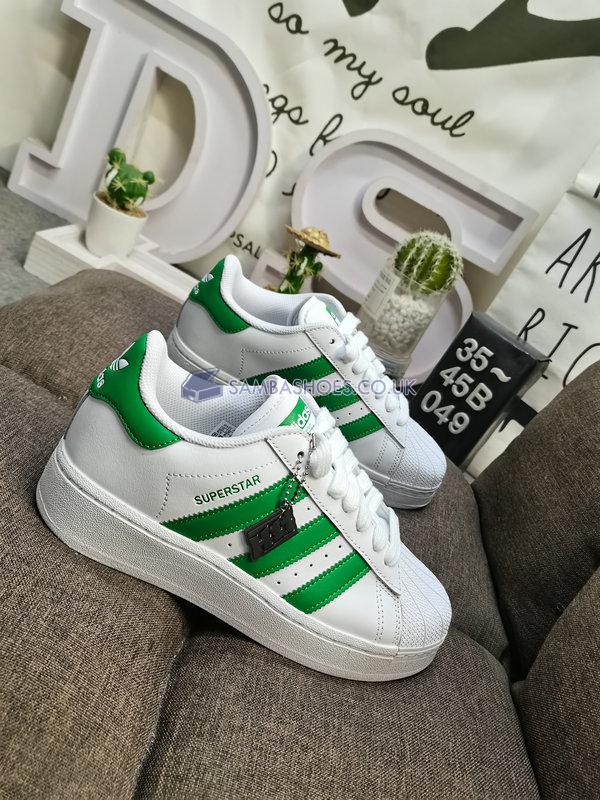 Adidas Superstar XLG "White Green" - Cloud White/Green/Cloud White - IF8069 Classic Originals Shoes