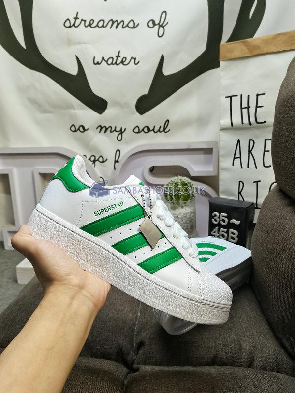 Adidas Superstar XLG "White Green" - Cloud White/Green/Cloud White - IF8069 Classic Originals Shoes