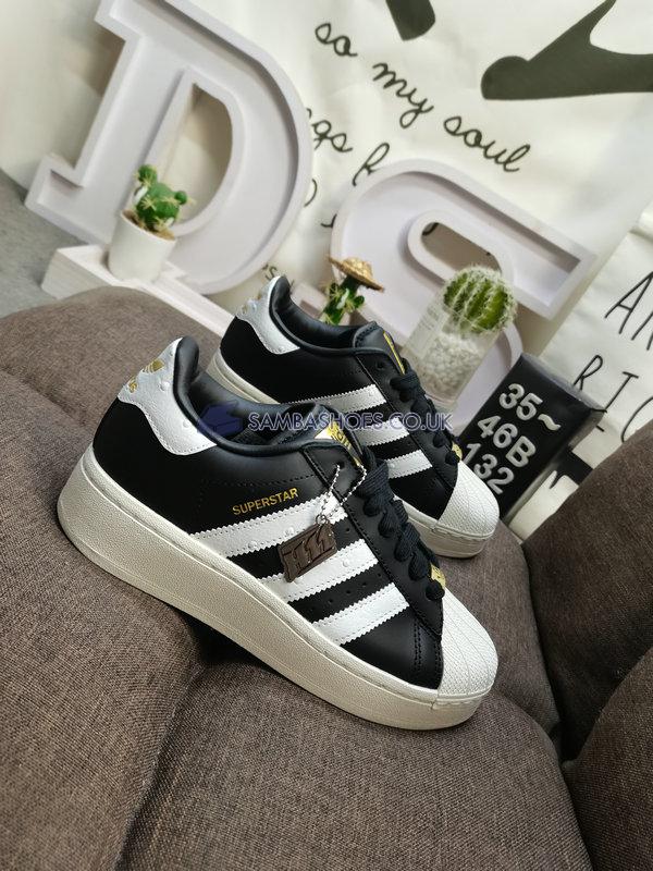 Adidas Superstar XLG "Black White Ostrich" - Core Black/Footwear White/Gold Metallic - ID7770 Classic Originals Shoes