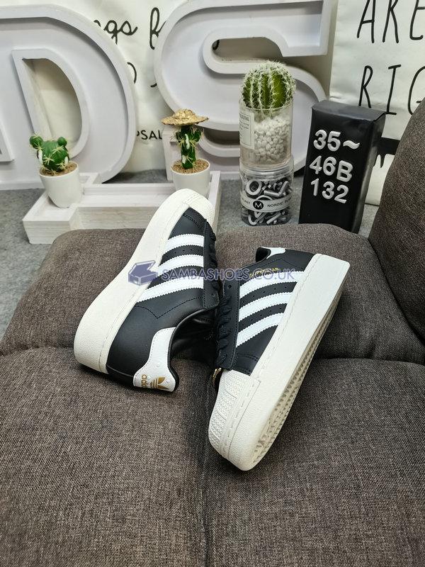 Adidas Superstar XLG "Black White Ostrich" - Core Black/Footwear White/Gold Metallic - ID7770 Classic Originals Shoes