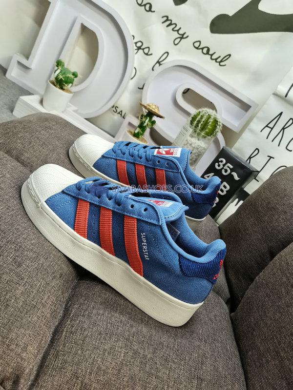 Adidas Superstar XLG "Crew Blue Red" - Crew Blue/Preloved Red/Dark Blue - ID8379 Classic Originals Shoes