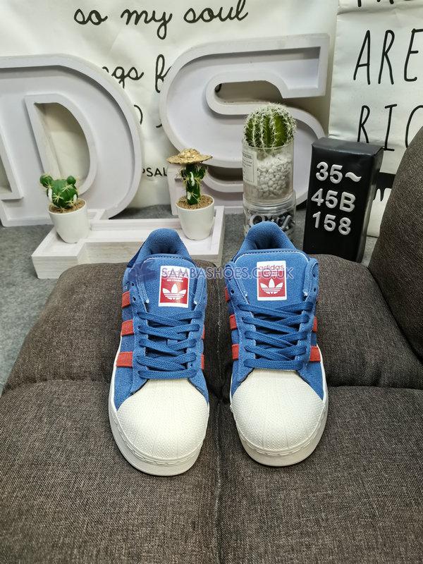 Adidas Superstar XLG "Crew Blue Red" - Crew Blue/Preloved Red/Dark Blue - ID8379 Classic Originals Shoes