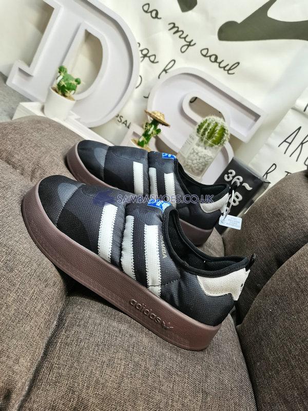 Adidas Puffylette "Samba Black" - Core Black/Footwear White/Gum - HP6700 Classic Originals Shoes