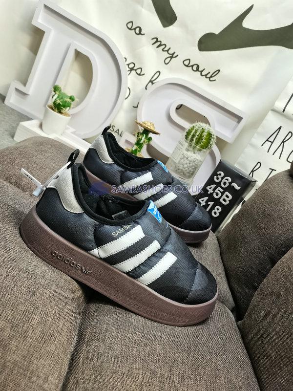 Adidas Puffylette "Samba Black" - Core Black/Footwear White/Gum - HP6700 Classic Originals Shoes