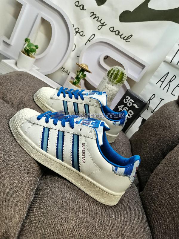 Adidas Superstar "White Blue" - White/Blue - IE7307 Classic Originals Shoes