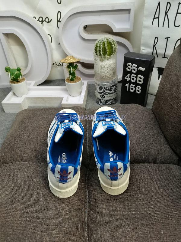 Adidas Superstar "White Blue" - White/Blue - IE7307 Classic Originals Shoes