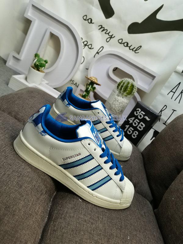 Adidas Superstar "White Blue" - White/Blue - IE7307 Classic Originals Shoes