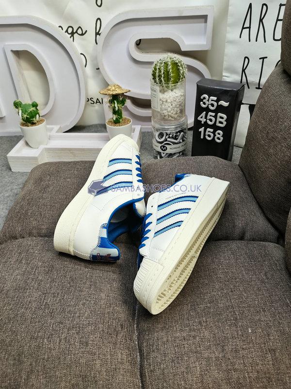 Adidas Superstar "White Blue" - White/Blue - IE7307 Classic Originals Shoes