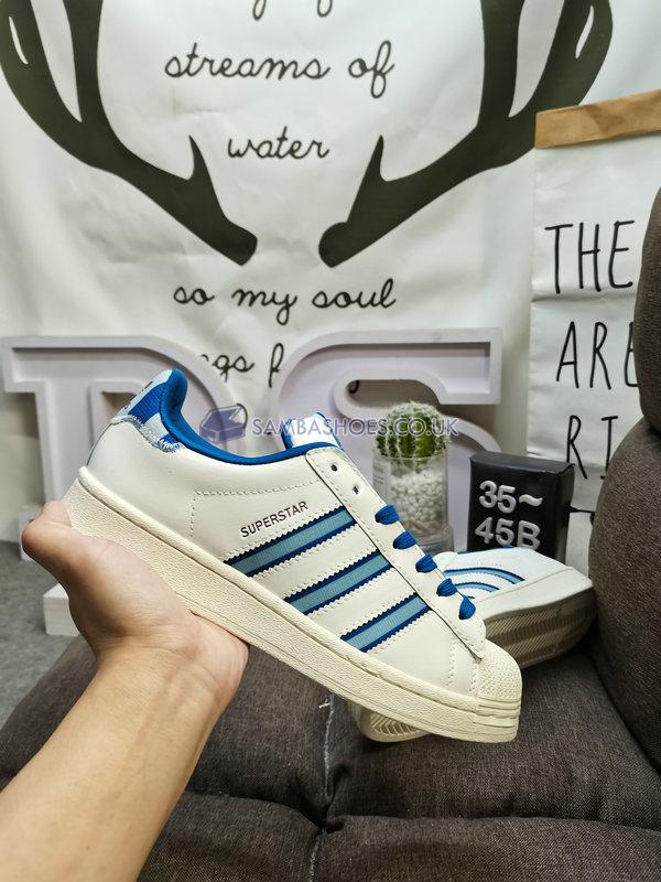 Adidas Superstar "White Blue" - White/Blue - IE7307 Classic Originals Shoes