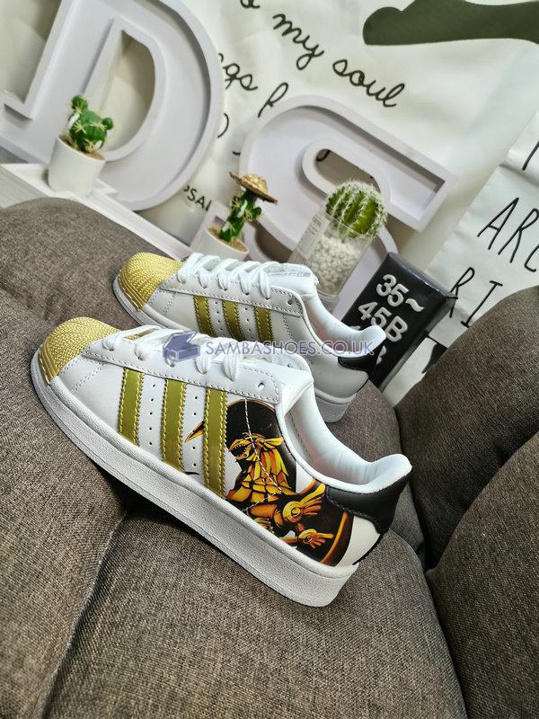 Yu-Gi-Oh! x Adidas Superstar "The Winged Dragon of Ra" - Cloud White/Gold Metallic/Core Black - HP6273 Classic Originals Shoes