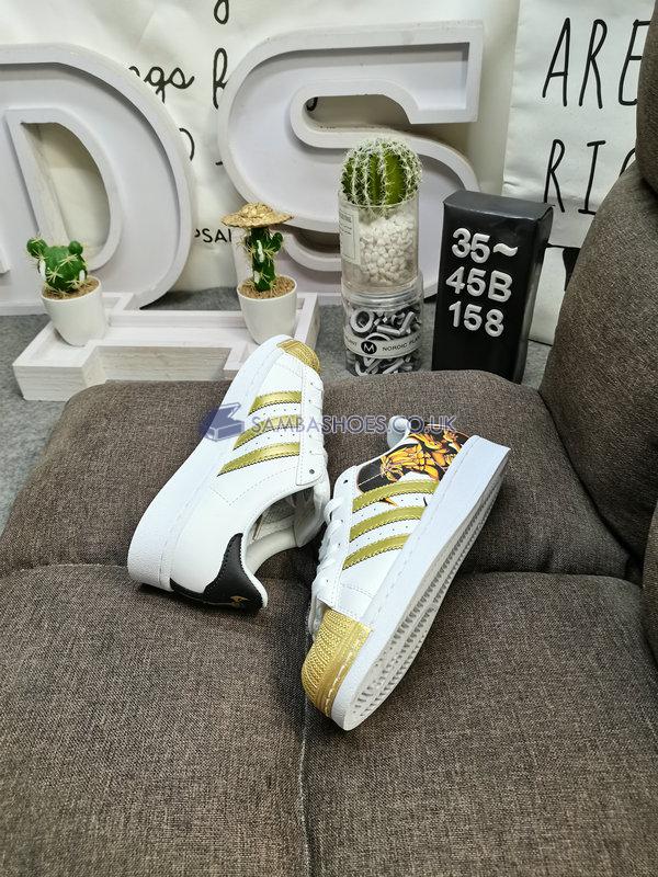 Yu-Gi-Oh! x Adidas Superstar "The Winged Dragon of Ra" - Cloud White/Gold Metallic/Core Black - HP6273 Classic Originals Shoes