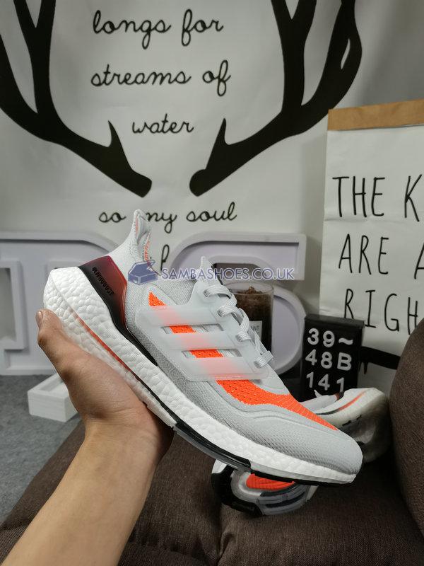 Adidas UltraBoost 21 "Grey Screaming Orange" - Dash Grey/Dash Grey/Screaming Orange - FY0375 Classic Running Shoes