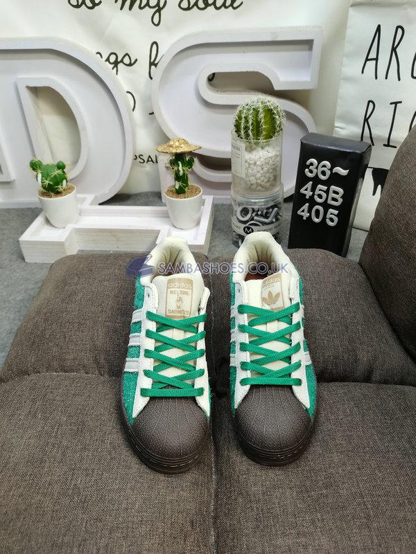 Melting Sadness x Adidas Superstar Karoro Hole "Green White Black" - Green/White/Black - H06341 Classic Originals Shoes