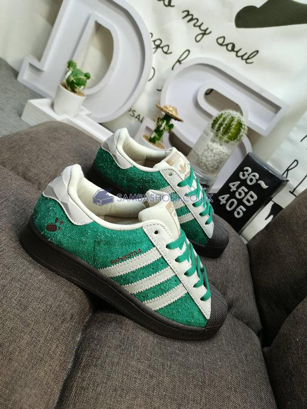 Melting Sadness x Adidas Superstar Karoro Hole "Green White Black" - Green/White/Black - H06341 Classic Originals Shoes