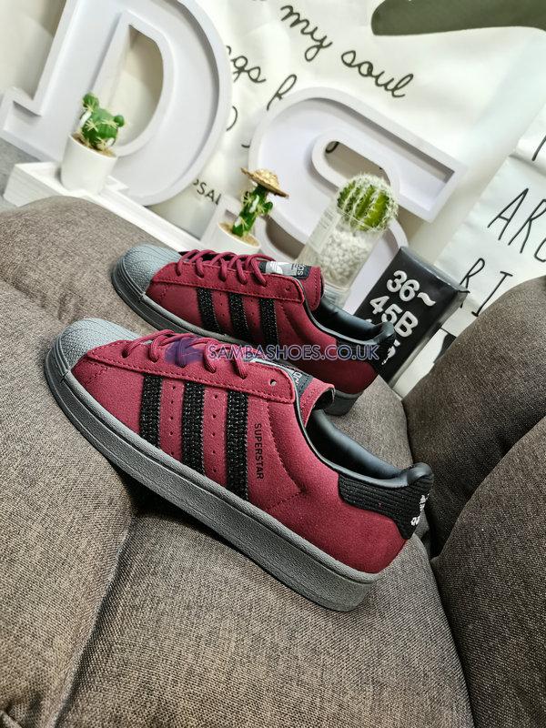 Adidas Superstar "Shadow Red" - Shadow Red/Core Black/Dark Green - GW2173 Classic Originals Shoes