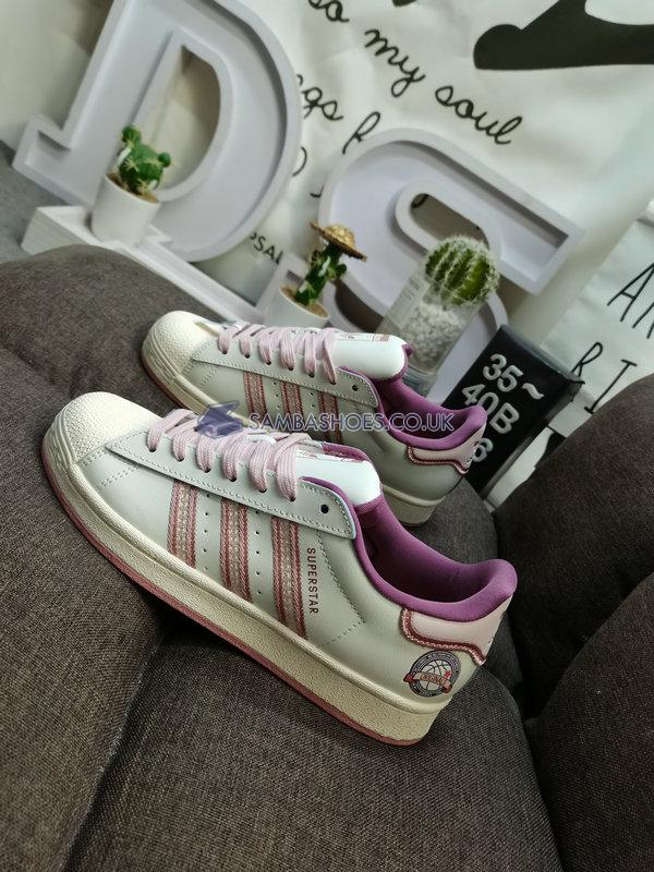 Adidas Superstar "Cream White Pink" - Cream White/Pink - IE5528 Classic Originals Shoes