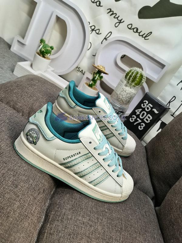 Adidas Superstar "Light Green Beige" - Chalk White/Green - IE5532 Classic Originals Shoes