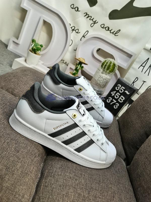 Adidas Superstar "White Carbon Gold" - Cloud White/Carbon/Core Black - ID1712 Classic Originals Shoes