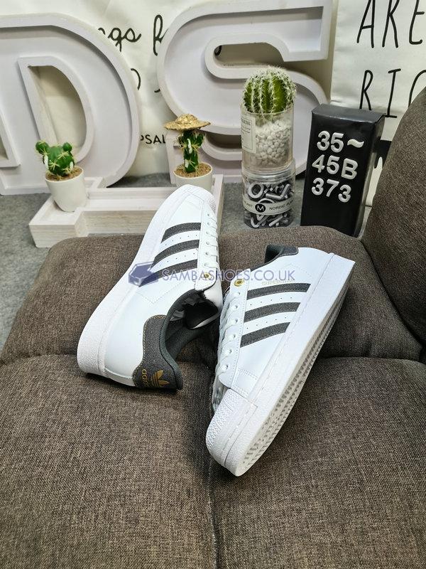 Adidas Superstar "White Carbon Gold" - Cloud White/Carbon/Core Black - ID1712 Classic Originals Shoes