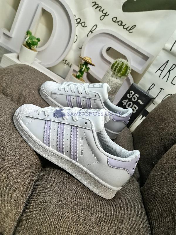 Adidas Superstar "Purple Tint" - White/Purple Tint/Silver - FV3374 Classic Originals Shoes