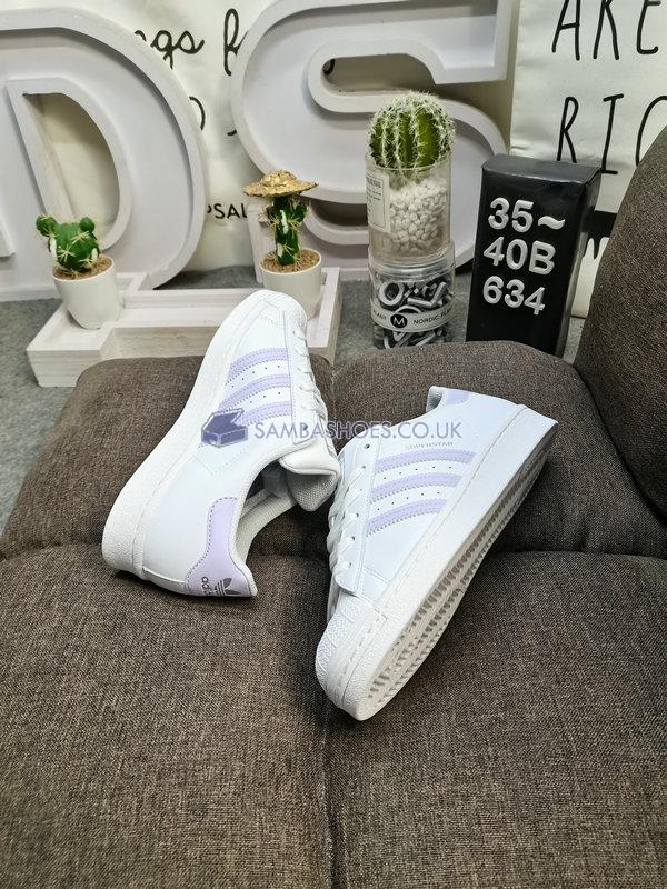 Adidas Superstar "Purple Tint" - White/Purple Tint/Silver - FV3374 Classic Originals Shoes