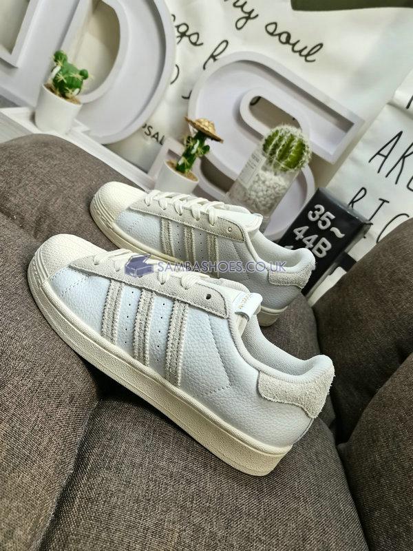 Adidas Superstar 82 "White Aluminium" - Cloud White/Aluminium/Cream White - GY3429 Classic Originals Shoes