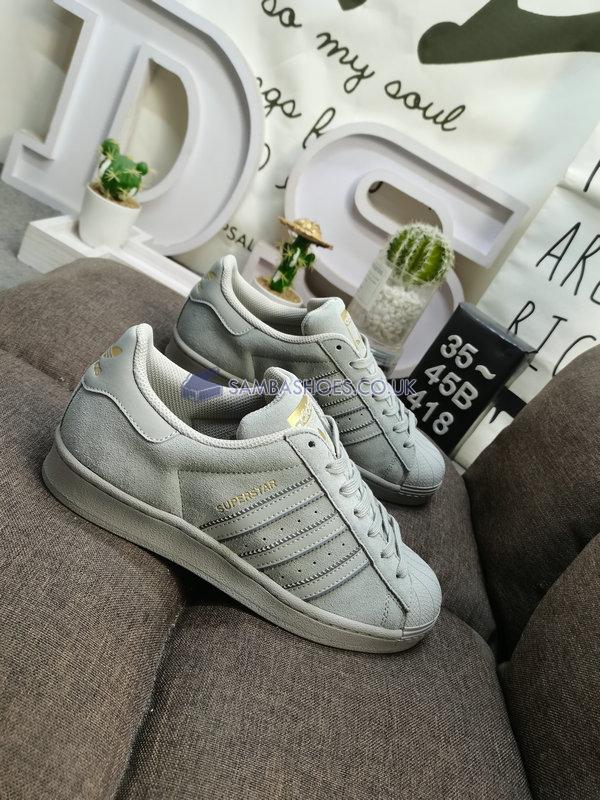 Adidas Superstar "Grey Suede" - Metal Gray/Dub Gray - FY2321 Classic Originals Shoes