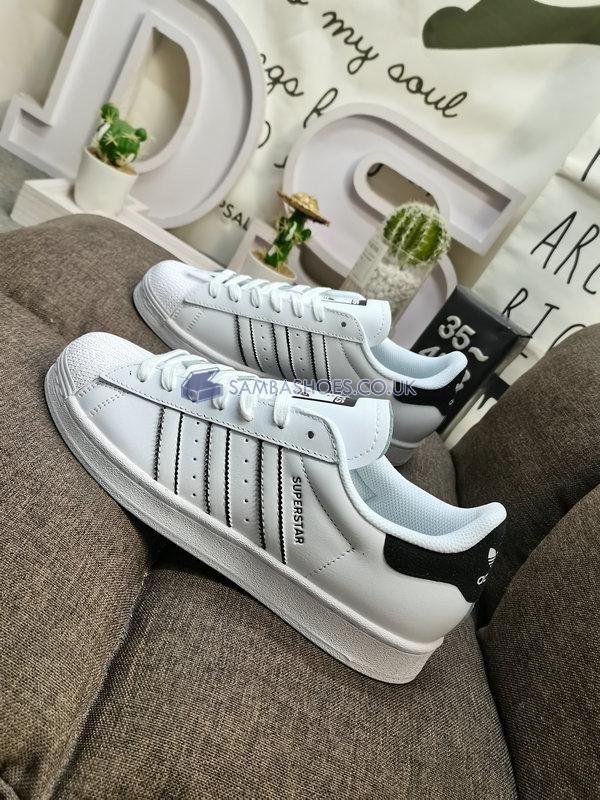 Adidas Superstar "White Black Outlined" - Footwear White/Footwear White/Core Black - IF8090 Classic Originals Shoes